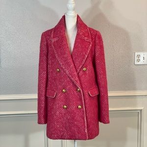 J Crew Diamond Tweed Coat